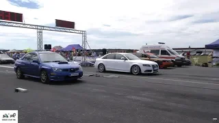 AUDI S4 TDI vs Subaru Impreza WRX STi Drag race 🚦🚗💥💨💥💨 1/8 mile - 4K UHD