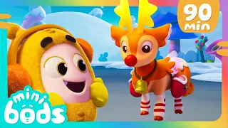 Magical Baby Reindeer | Mini Oddbods | Baby Oddbods | Funny Cartoons For Kids