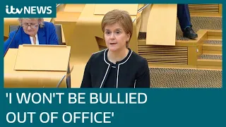 Nicola Sturgeon says she won't be 'bullied' out of office after beating confidence vote | ITV News