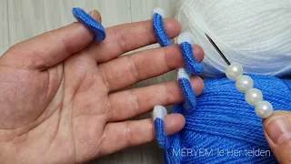 😍NO ONE ELSEWHERE 👌 I DID A SUPER WORK WITH FINGER AND YARN.