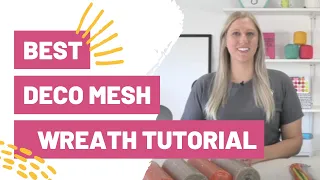 Hands Down Best Deco Mesh Wreath Tutorial For Beginners