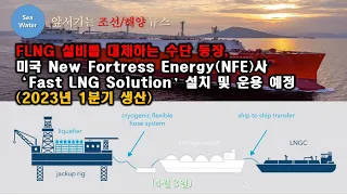 FLNG 설비를 대체하는 수단 등장,  미국 New Fortress Energy(NFE)사  ‘Fast LNG Solution’설치 및 운용 예정  (2023년 1분기 생산)