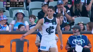 Adam Cerra - AFL 2024 Round 4 Highlights - Carlton vs Fremantle