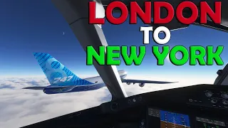 London Heathrow To New York JFK! LIVE! -   Microsoft Flight Sim 2020!