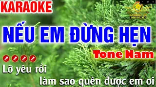 Nếu Em Đừng Hẹn Karaoke Nhạc Sống Tone Nam ( Fm ) - Karaoke Mai Phạm