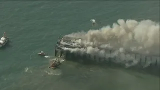 Fire erupts on iconic Oceanside Pier | 6 p.m. update