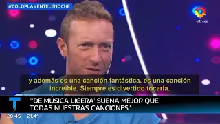 Coldplay y la admiración por Soda Stereo - Chris Martin y Jonny Buckland en Telenoche - 08.11.2022