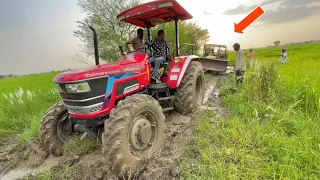 इतना बुरा कभी नही फँसा ट्रैक्टर John Deere 5310 Stuck in Mud 4x4 Mahindra Arjun Novo से निकाला बाहर