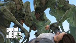 Post Malone is abducted by aliens in GTA 5