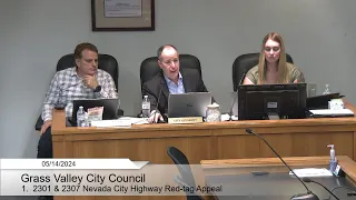 Grass Valley City Council Special Meeting May 14, 2024