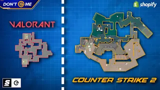 CS2 vs Valorant Map Sizes Explained