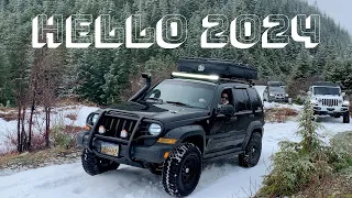 JEEP LIBERTY KJ | HAPPY NEW YEAR! | NYE CAMPING OVERLAND | MOUNTAIN VIEW