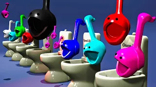 Skibidi Otamatone Toilet Sound Variations!!! Funny Animation #skibidi #otamatone #soundvariations