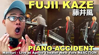 PIANO ACCIDENT - Fujii Kaze - Matsuri - Live at Apollo Theater New York REACTION