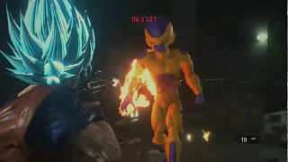 RESIDENT EVIL 2 REMAKE - Goku SSB VS Golden Freeza