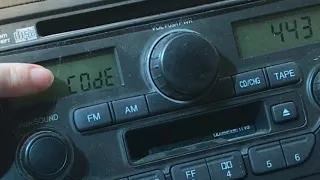 RESET honda pilot radio after dead battery “COdE"