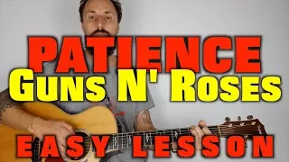 How to Play Patience by Guns N' Roses Easy Acoustic