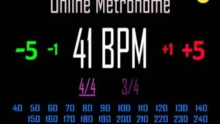 Metronomo Online - Online Metronome - 41 BPM 4/4