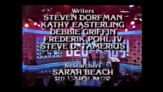 Jeopardy Full Credit Roll 5-1-1992