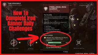 DESTINY 2 PSA HOW TO COMPLETE/FIND IRON BANNER DAILY CHALLENGES