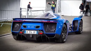 Cars Leaving car show - Salon Prive London 2023