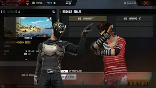 TANTANG WAWANG FF MAIN DI HP?!! AUTO BANTAI 🤣🤣 - FREE FIRE INDONESIA