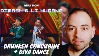 Dimash & Li YuGang - New Drunken Concubine + Diva Dance - First Time Reaction
