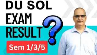 SOL Result Update 1/3/5 Semester Exam Dec 2023 | Unofficial| SoL Dec 2023 exam Result news