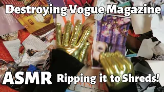 ASMR Destroying Vogue Magazine #asmr #destroy #magazine #satisfying #rip #ripping #tear