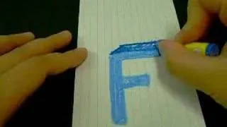 How to Draw 3D Letters: "F"