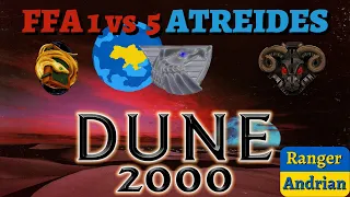 DUNE 2000 [Battle Report 001] - FFA 1 vs 5 House Atreides - Українською