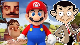 Hello Neighbor - New Secret Neighbor Mario Mr Bean Aaron Dark Riddle History Gameplay Walkthrough