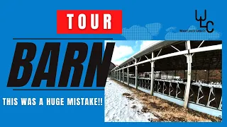 Tour of our Livestock Barn. Think twice before building one.