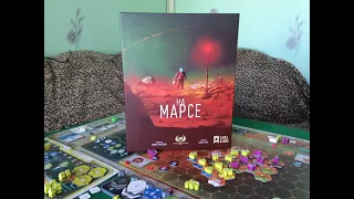 На Марсе 1/2 часть - играем в настольную игру. On Mars board game.