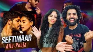 🇮🇳 SEETI MAAR VIDEO REACTION!! 🔥 | DJ Video Songs | Allu Arjun | Pooja Hegde | Aditya Music Telugu