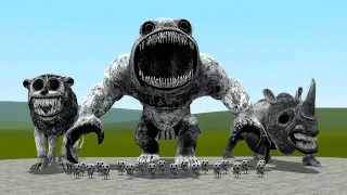 NEW ZOONAMALY FISH TITAN AND RHINOCEROSND  IN GARRY'S MOD