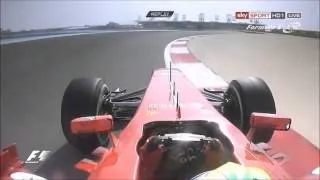 F1 Bahrain Grand Prix 2013 - FP2 - Onboard Massa Drifting