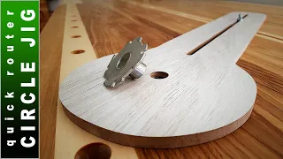 How to Make a Quick Router Circle Jig - DIY