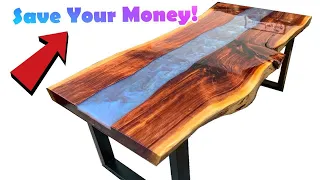 CHEAPEST Way To Build an Epoxy Resin River Table