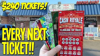 EVERY NEXT TICKET!! 💰 $240 TEXAS LOTTERY Scratch Offs