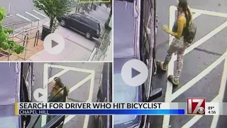 Chapel Hill police seeking woman who struck bicyclist on Franklin Street, officers say