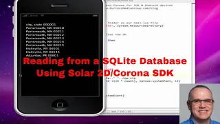 Reading from SQLite database with Lua Scripting - Solar2D-Corona SDK