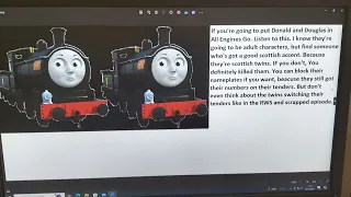 DUCK IN ALL ENGINES GO! and character improvements and ideas.