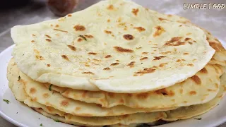 Flatbread Recipe  - Only 3 Ingredients - No Oven No Yeast