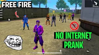 No Internet Prank | Golden Hip Hop And Criminal Prank With Me In Pakistan Server | Garena Free Fire