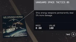 Starfield Vanguard Space Tactics 05 Location Ship Energy Weapons Permanently Deal 5% More Damage