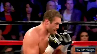 Tyson Fury vs Steve Cunningham fullfight highlight ( DOWN BUT NOT YET DONE )