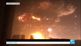 China blasts amateur footage: Dozens killed after huge explosion at Tianjin Port