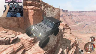 Realistic rock crawling - Part III - BeamNG.drive | Logitech g29 gameplay