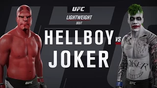 Hellboy vs. Joker (EA Sports UFC 2) - CPU vs. CPU - Crazy UFC 👊🤪